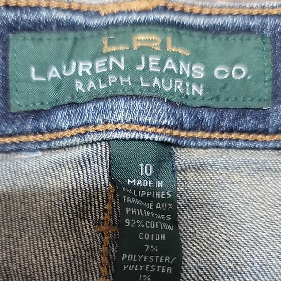 Lauren Ralph Lauren Dark Blue Straight Leg Jeans - Picture 2 of 8